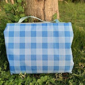 picnic blanket blue
